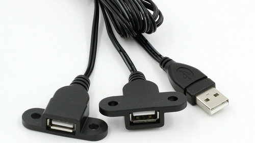 USB Panel mount extension cable