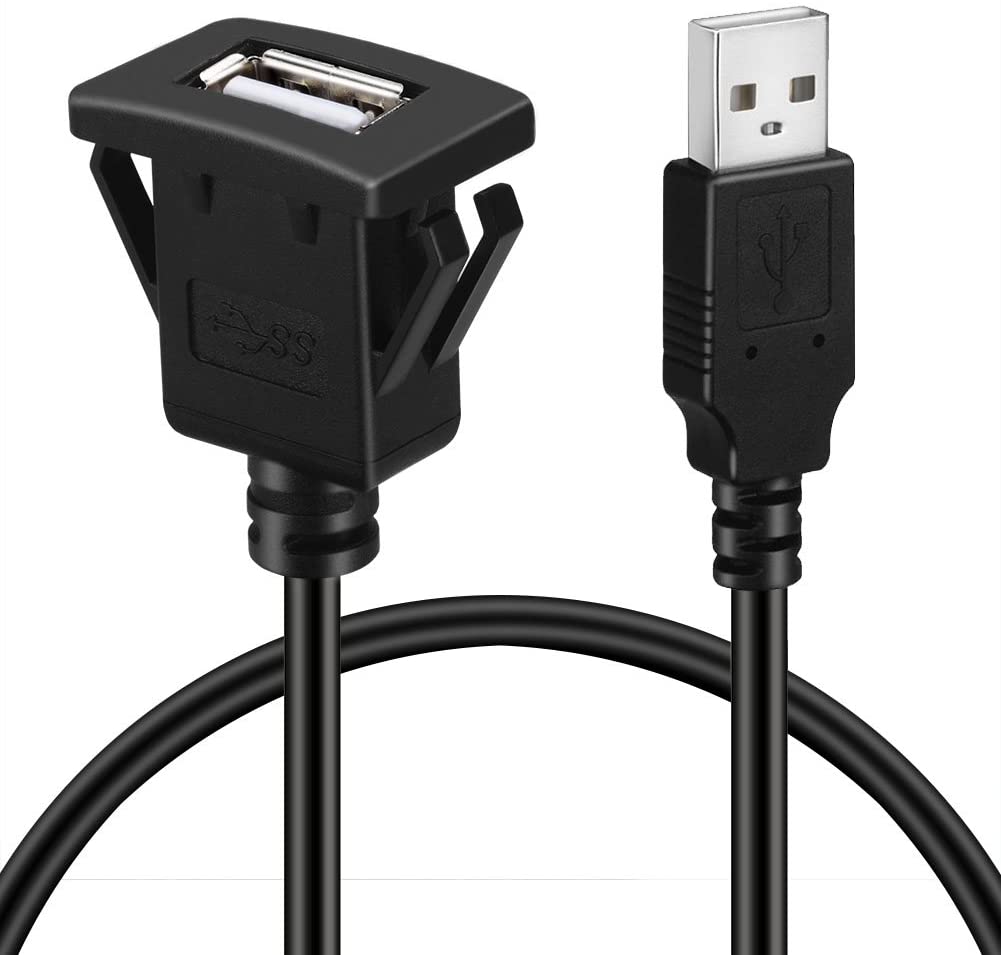 Panel Mount USB 2.0 extension cable