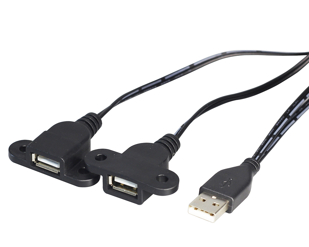 USB Panel mount extension cable
