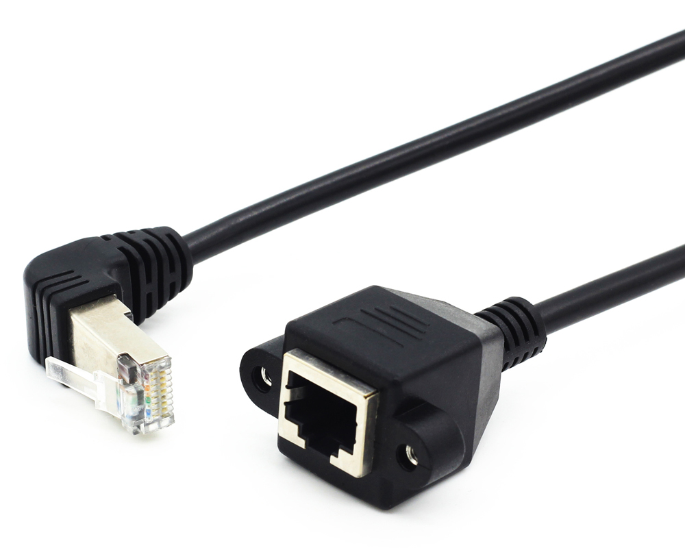 Right Angle RJ45 Male to Female