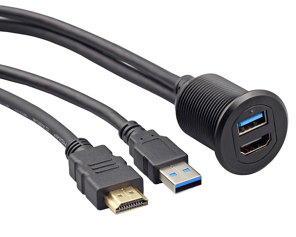 Dashboard USB 3.0+HDMI Cables